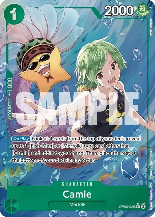 Carte One Piece anglaise OP06-025 Camie (version 2)