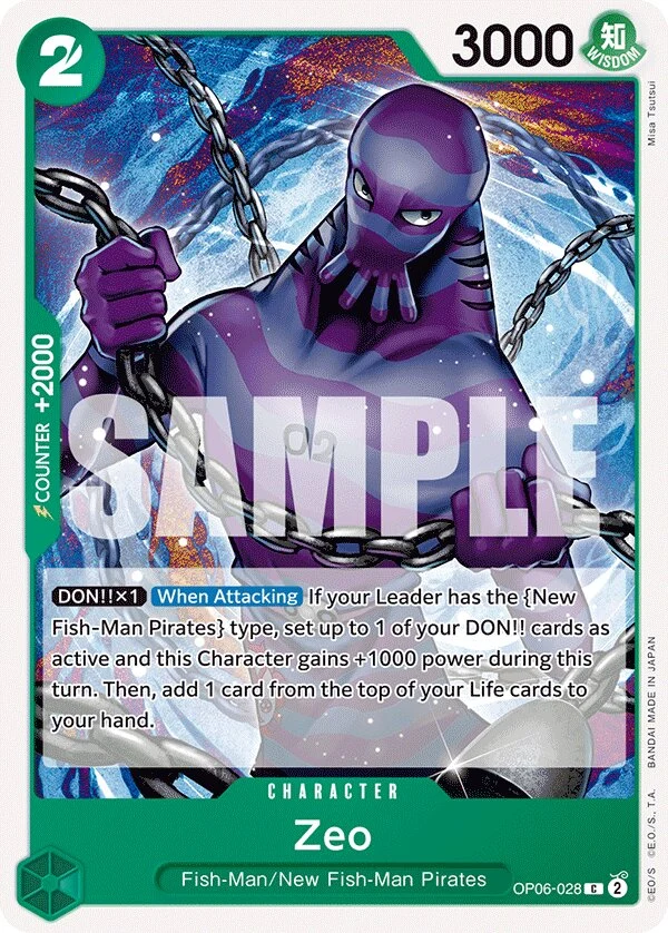 Carte One Piece anglaise Zeo OP06-028 C