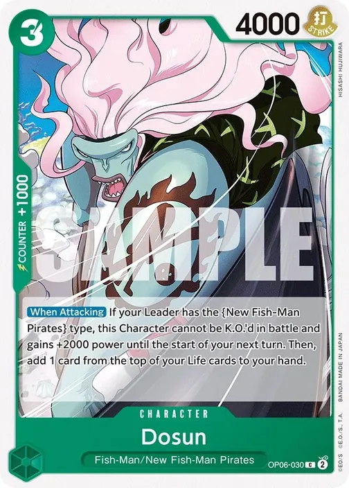 Carte One Piece anglaise OP06-030 Dosun
