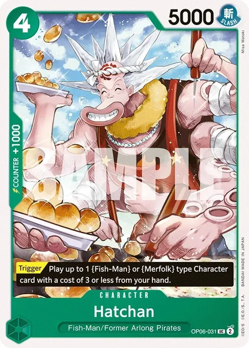 Carte One Piece anglaise OP06-031 Hatchan