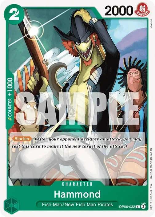 Carte One Piece anglaise OP06-032 Hammond
