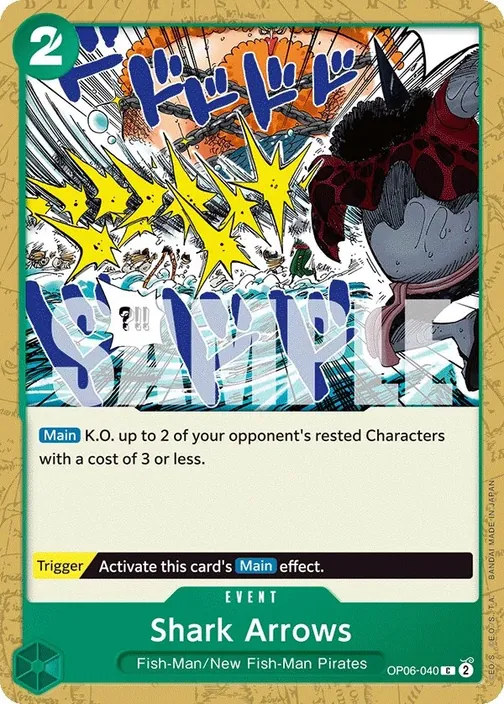 Carte One Piece anglaise OP06-040 Shark Arrows