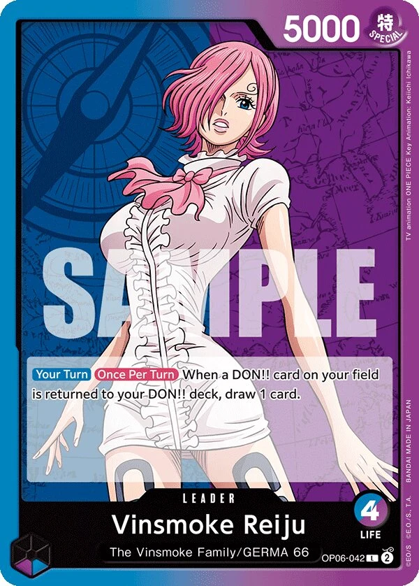 Carte One Piece anglaise Vinsmoke Reiju OP06-042 L