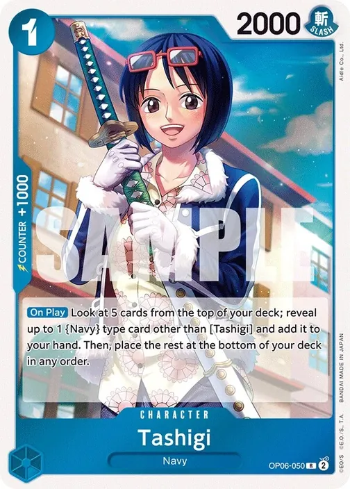 Carte One Piece anglaise OP06-050 Tashigi