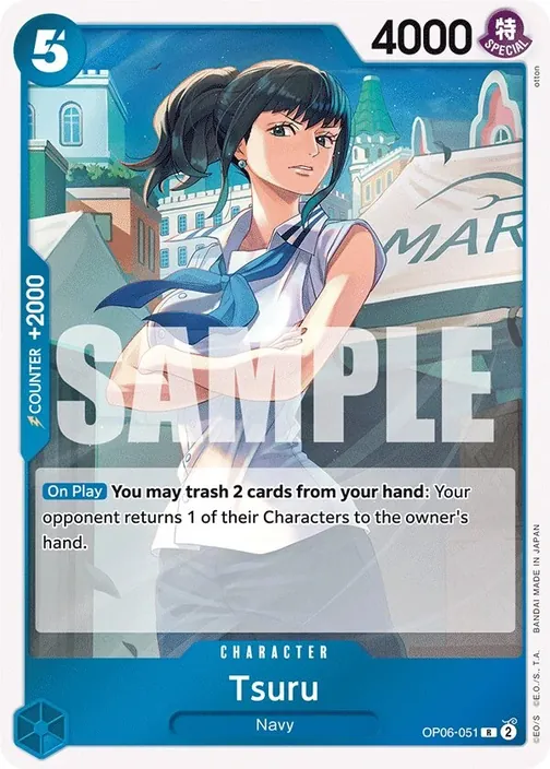 Carte One Piece anglaise OP06-051 Tsuru