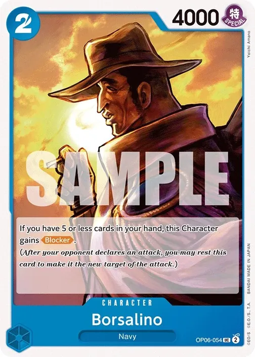 Carte One Piece anglaise OP06-054 Borsalino