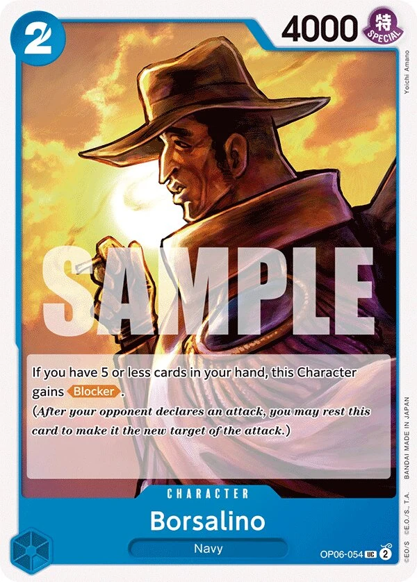 Carte One Piece anglaise Borsalino OP06-054 UC