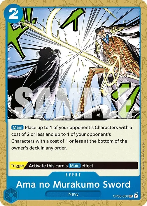 Carte One Piece anglaise OP06-056 Ama no Murakumo Sword