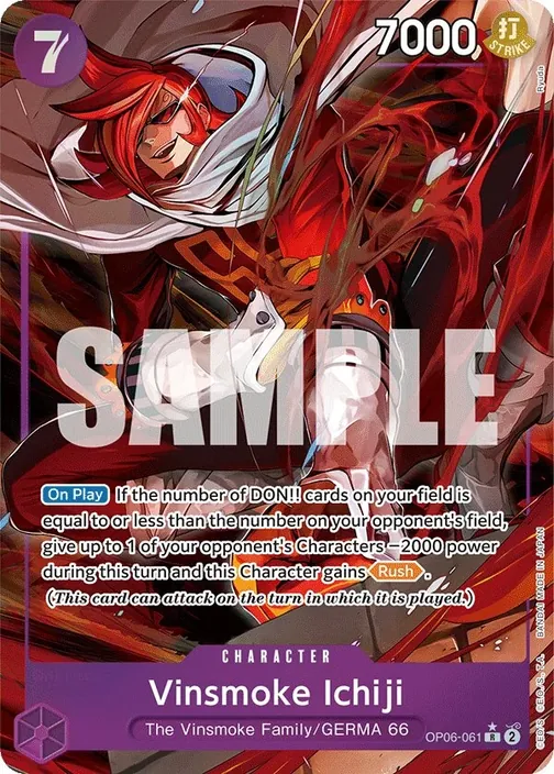 Carte One Piece anglaise OP06-061 Vinsmoke Ichiji (version 2)