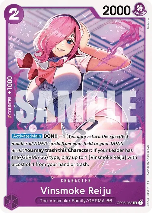 Carte One Piece anglaise OP06-068 Vinsmoke Reiju