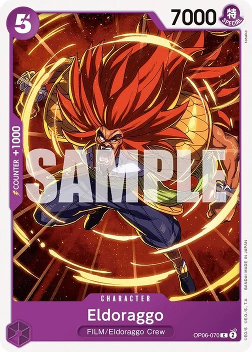 Carte One Piece anglaise OP06-070 Eldoraggo
