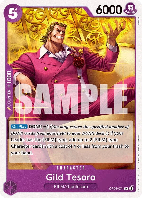 Carte One Piece anglaise Gild Tesoro OP06-071 UC