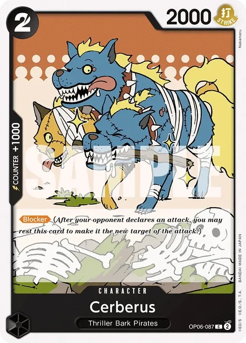 Carte One Piece anglaise OP06-087 Cerberus