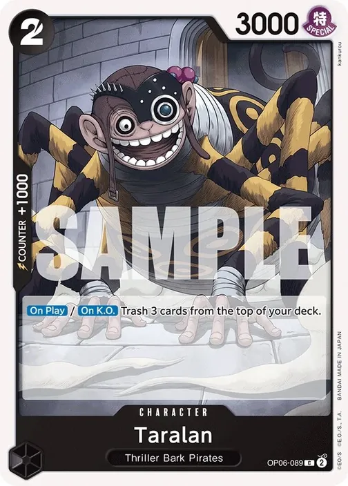 Carte One Piece anglaise OP06-089 Taralan