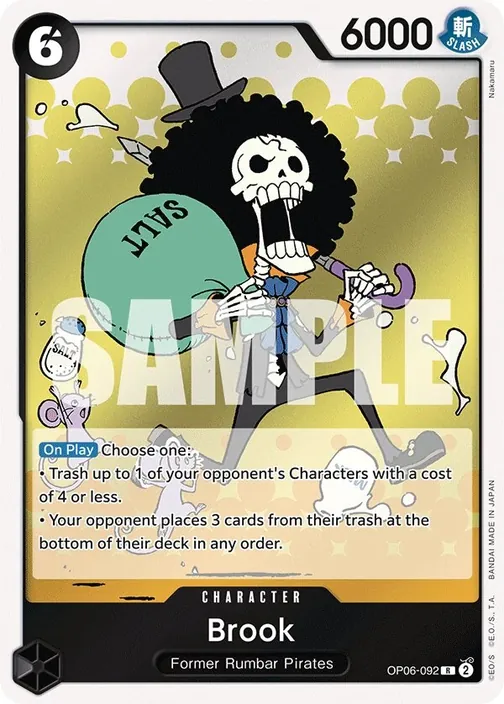 Carte One Piece anglaise OP06-092 Brook