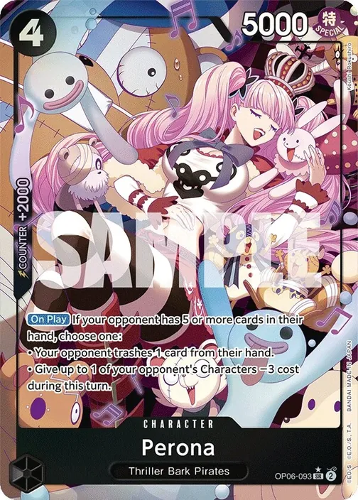 Carte One Piece anglaise OP06-093 Perona (version 2)