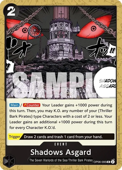 Carte One Piece anglaise OP06-095 Shadows Asgard