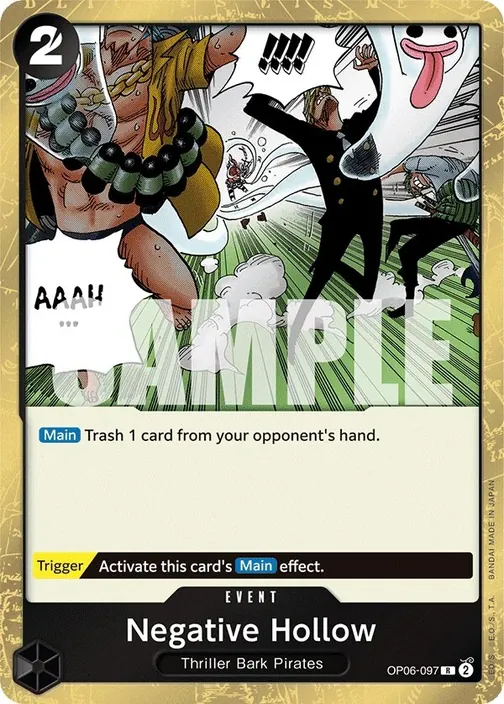 Carte One Piece anglaise OP06-097 Negative Hollow
