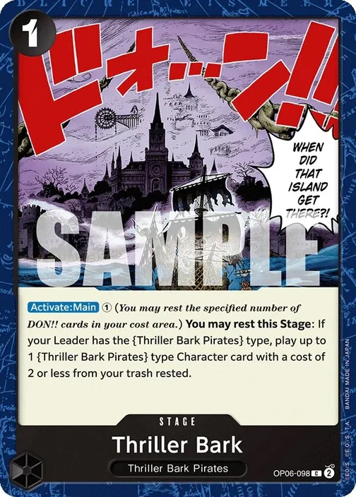 Carte One Piece anglaise OP06-098 Thriller Bark