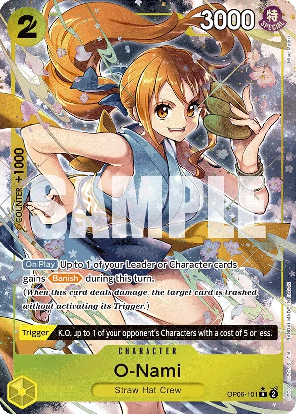 Carte One Piece anglaise O-Nami OP06-101 R