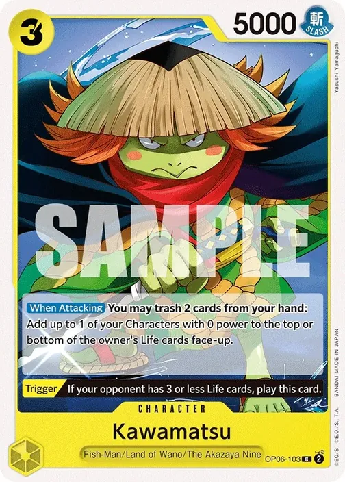 Carte One Piece anglaise OP06-103 Kawamatsu