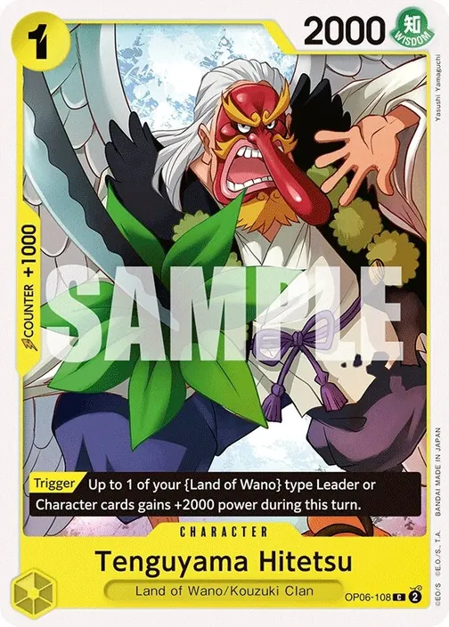 Carte One Piece anglaise OP06-108 Tenguyama Hitetsu