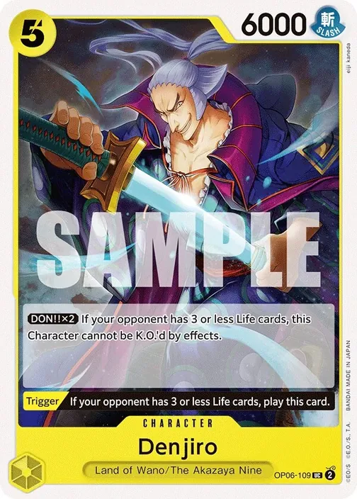 Carte One Piece anglaise OP06-109 Denjiro
