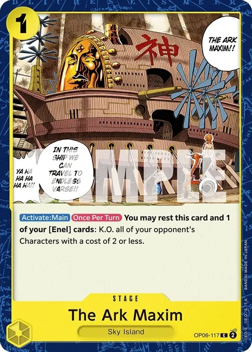 Carte One Piece anglaise OP06-117 The Ark Maxim