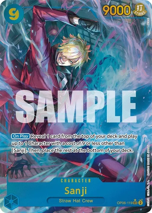 Carte One Piece anglaise OP06-119 Sanji (version 2)