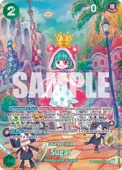 Carte One Piece anglaise OP04-024 Sugar (version 3)