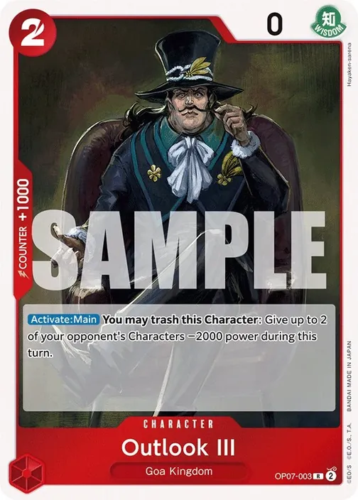 Carte One Piece anglaise OP07-003 Outlook III