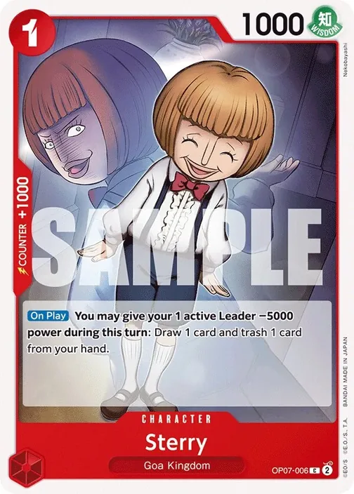 Carte One Piece anglaise OP07-006 Sterry