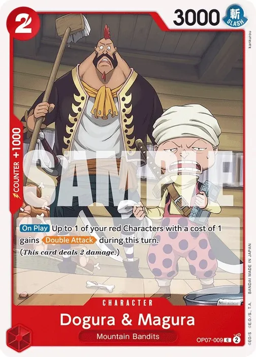 Carte One Piece anglaise OP07-009 Dogura & Magura