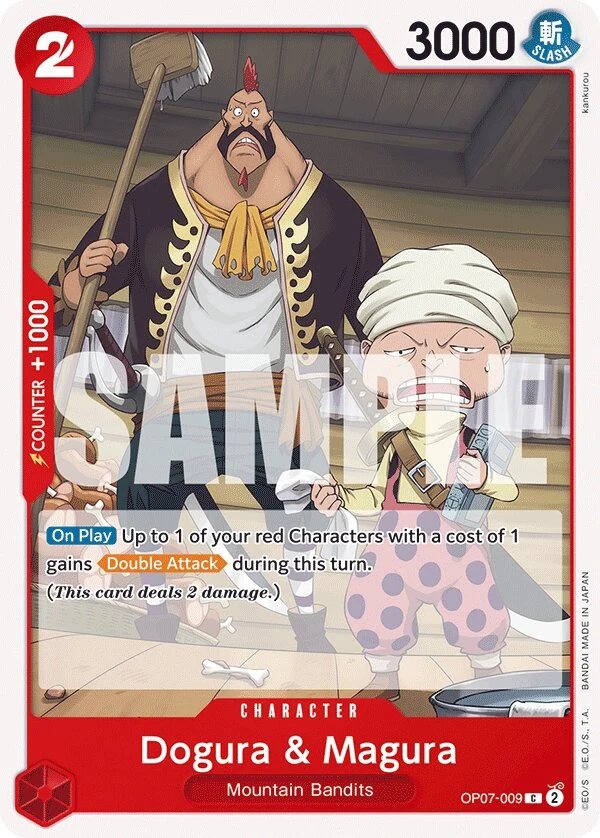 Carte One Piece anglaise Dogura & Magura OP07-009 C