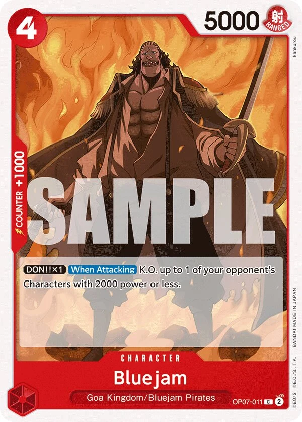 Carte One Piece anglaise Bluejam OP07-011 C