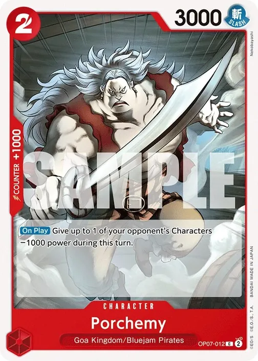 Carte One Piece anglaise OP07-012 Porchemy