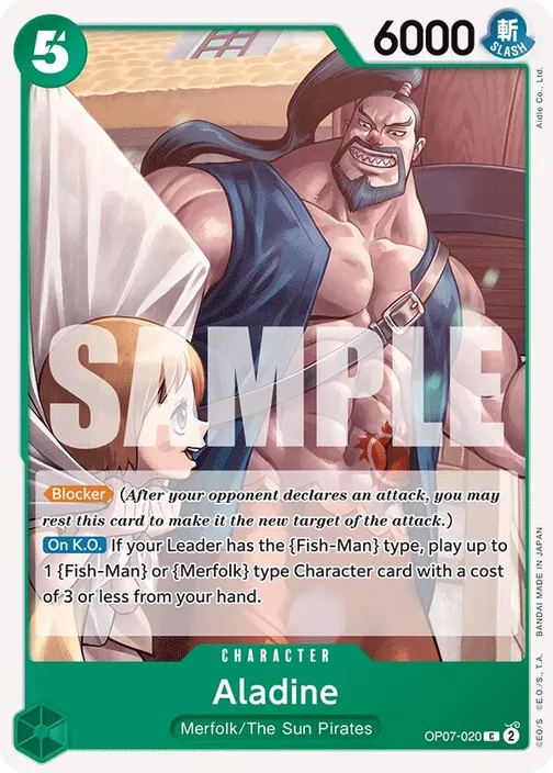Carte One Piece anglaise OP07-020 Aladine