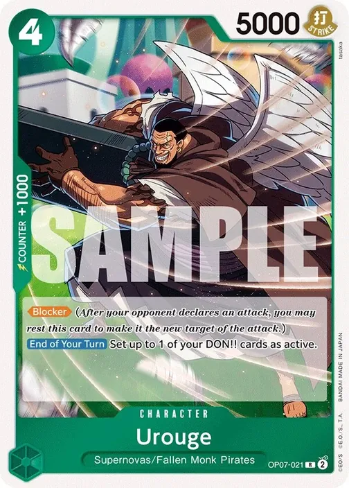 Carte One Piece anglaise OP07-021 Urouge