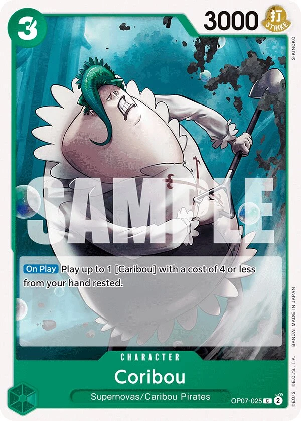 Carte One Piece anglaise Coribou OP07-025 C