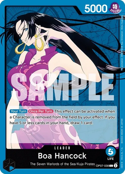 Carte One Piece anglaise OP07-038 Boa Hancock