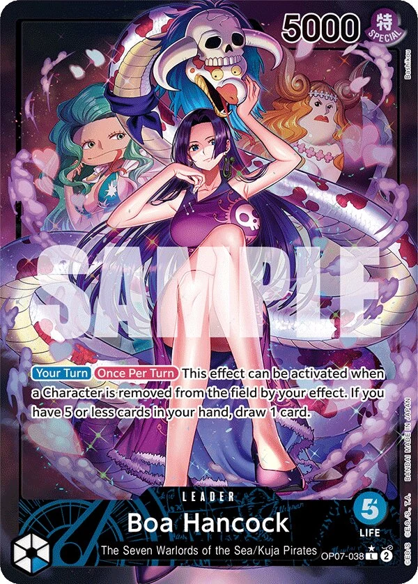 Carte One Piece anglaise Boa Hancock OP07-038 L