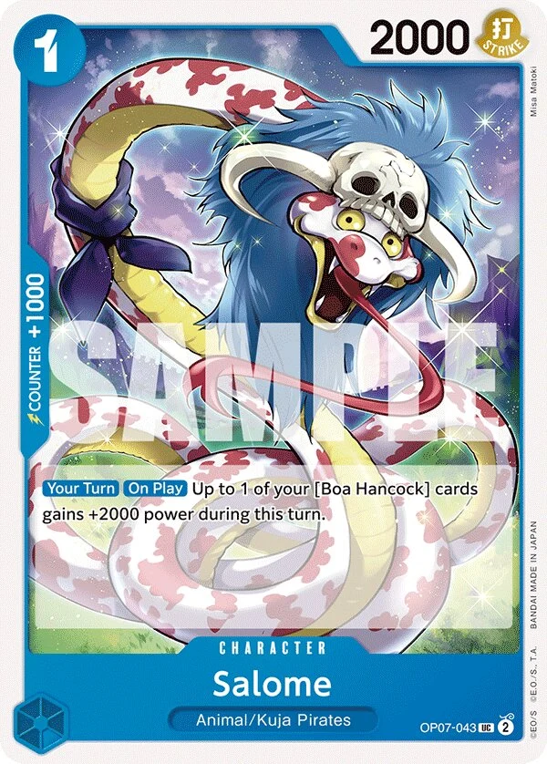 Carte One Piece anglaise Salome OP07-043 UC
