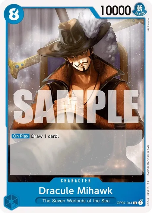 Carte One Piece anglaise OP07-044 Dracule Mihawk