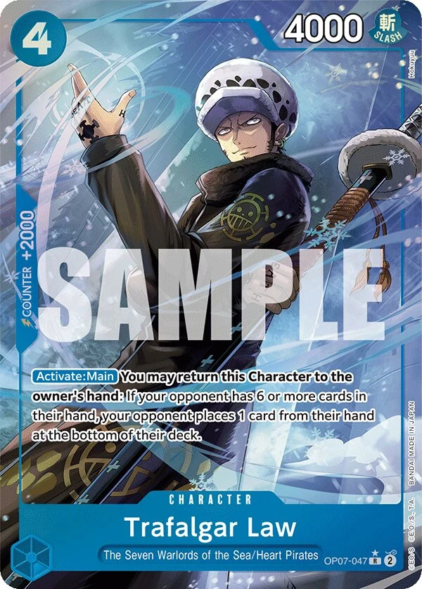 Carte One Piece anglaise Trafalgar Law OP07-047 R