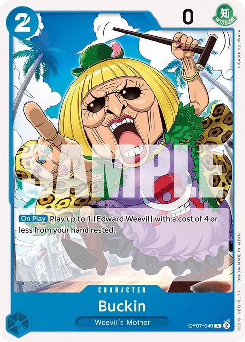 Carte One Piece anglaise OP07-049 Buckin