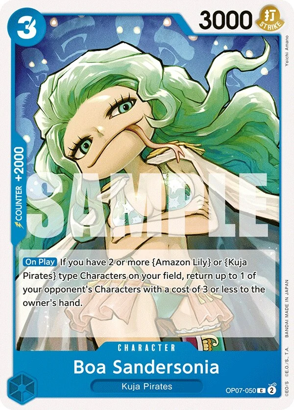 Carte One Piece anglaise Boa Sandersonia OP07-050 C