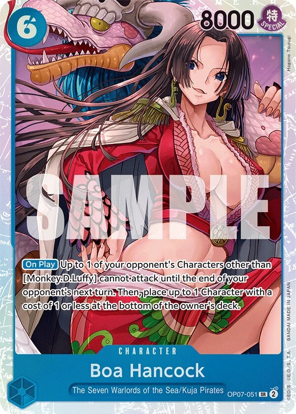 Carte One Piece anglaise Boa Hancock OP07-051 SR
