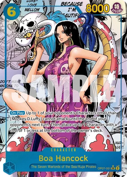 Carte One Piece anglaise OP07-051 Boa Hancock (version 3)