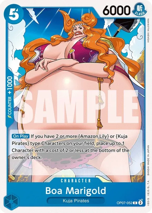 Carte One Piece anglaise OP07-052 Boa Marigold