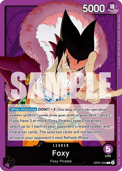 Carte One Piece anglaise OP07-059 Foxy